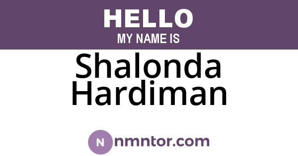 Shalonda Hardiman