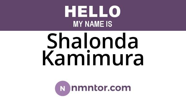 Shalonda Kamimura
