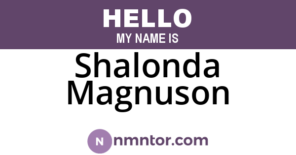 Shalonda Magnuson