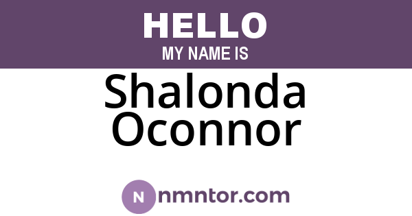 Shalonda Oconnor