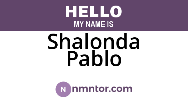 Shalonda Pablo
