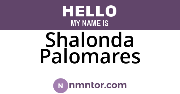 Shalonda Palomares