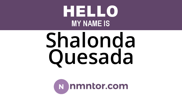 Shalonda Quesada
