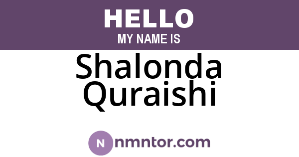 Shalonda Quraishi