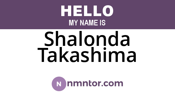 Shalonda Takashima
