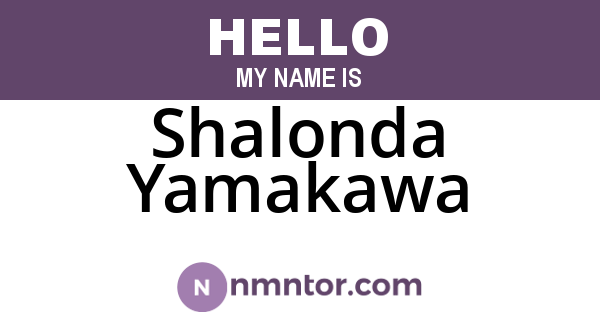 Shalonda Yamakawa