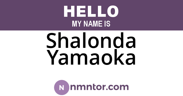 Shalonda Yamaoka