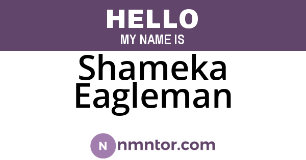 Shameka Eagleman