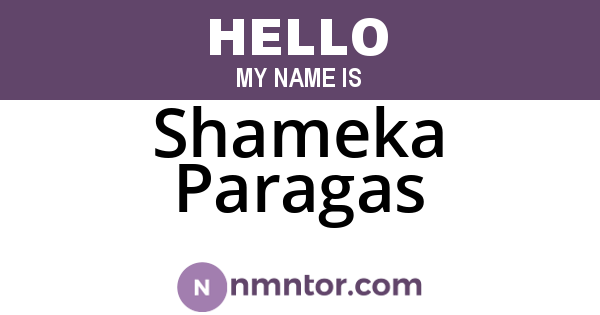 Shameka Paragas