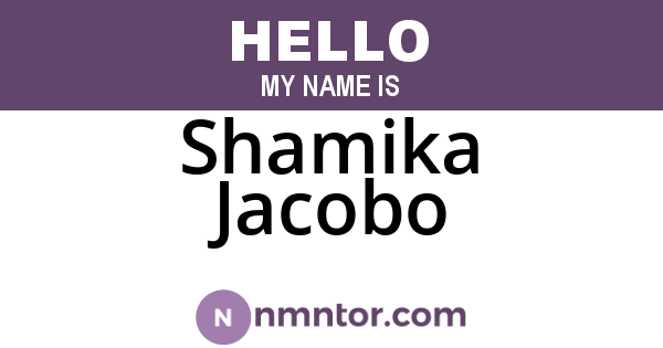 Shamika Jacobo