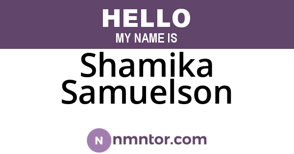 Shamika Samuelson