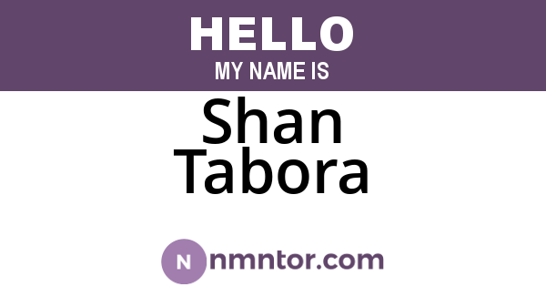 Shan Tabora