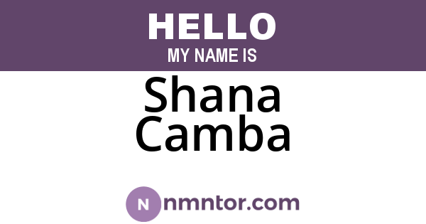 Shana Camba