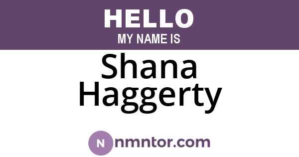 Shana Haggerty
