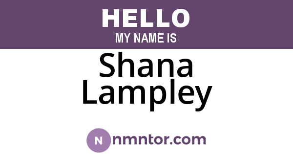 Shana Lampley