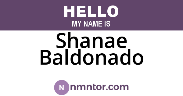 Shanae Baldonado