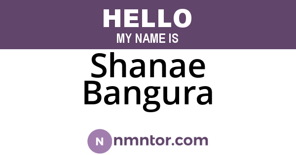 Shanae Bangura