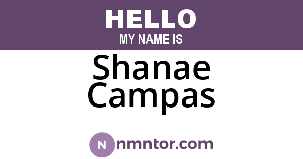 Shanae Campas