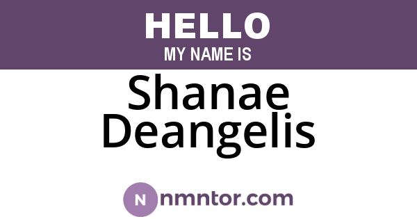 Shanae Deangelis