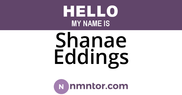 Shanae Eddings