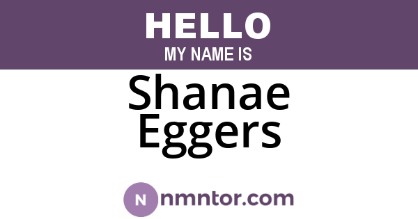 Shanae Eggers
