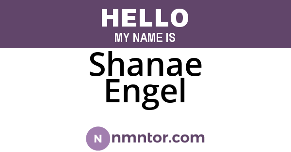 Shanae Engel
