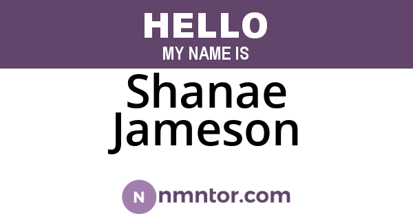 Shanae Jameson