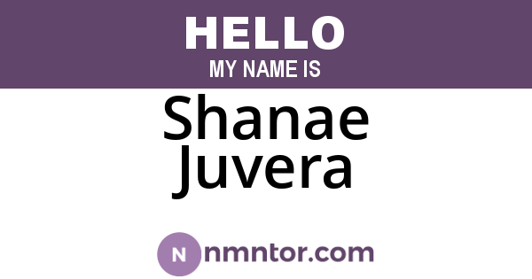 Shanae Juvera