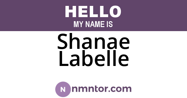Shanae Labelle