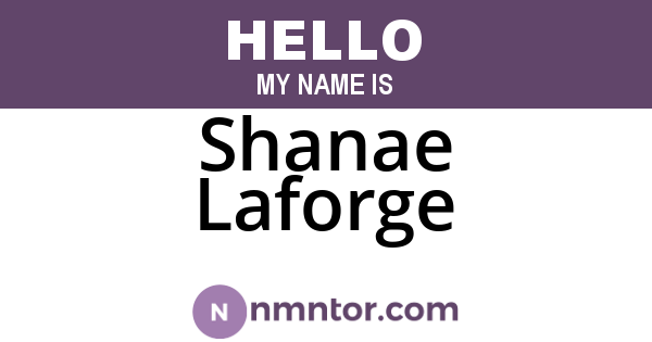 Shanae Laforge