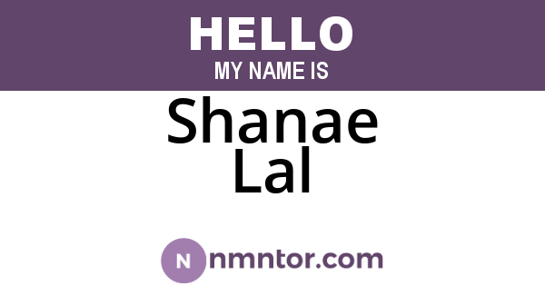 Shanae Lal