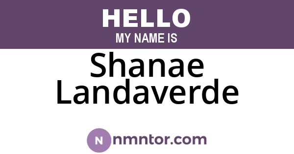 Shanae Landaverde