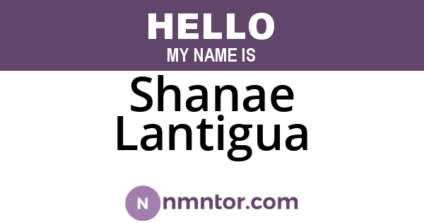 Shanae Lantigua