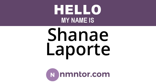 Shanae Laporte