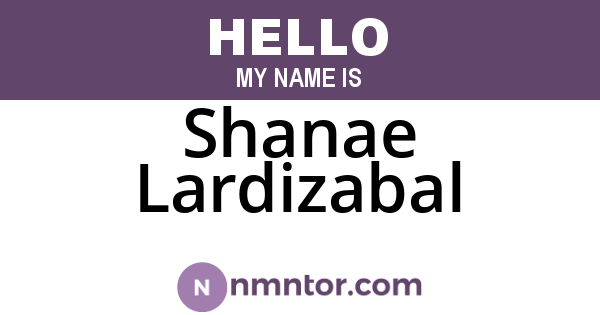 Shanae Lardizabal