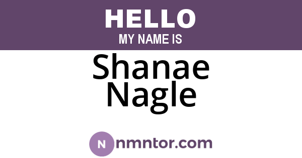Shanae Nagle