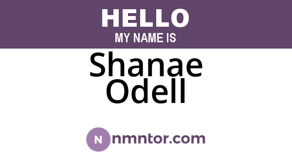 Shanae Odell