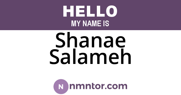 Shanae Salameh