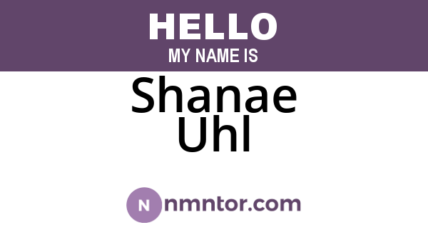 Shanae Uhl