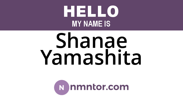 Shanae Yamashita