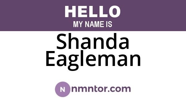 Shanda Eagleman