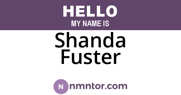 Shanda Fuster