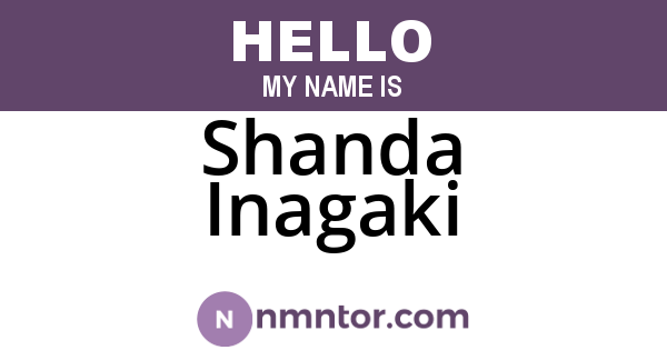 Shanda Inagaki