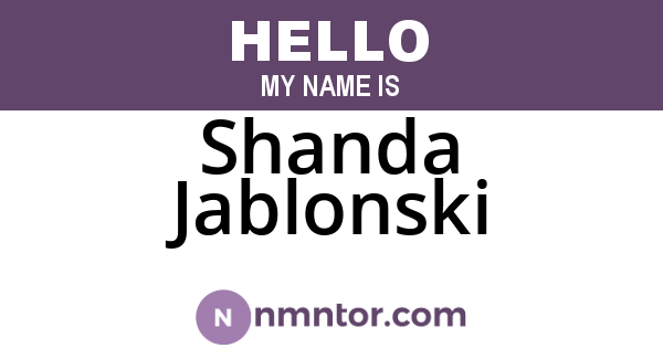 Shanda Jablonski