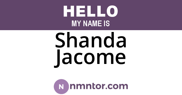 Shanda Jacome