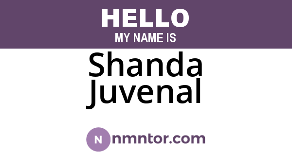 Shanda Juvenal