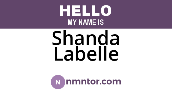 Shanda Labelle