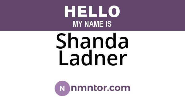 Shanda Ladner
