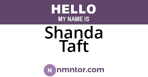 Shanda Taft