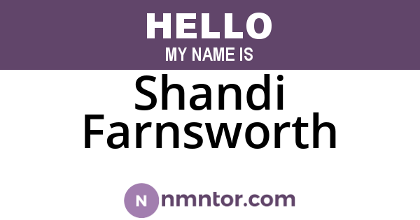 Shandi Farnsworth